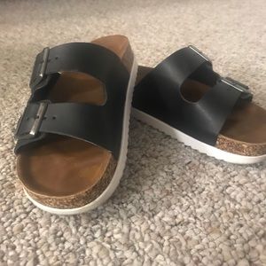 Madden girl black sandals